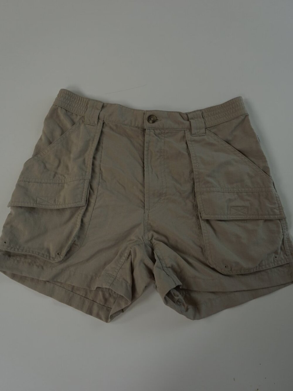 Vintage Columbia Khaki Biege High Waisted Hiking Cargo Shorts